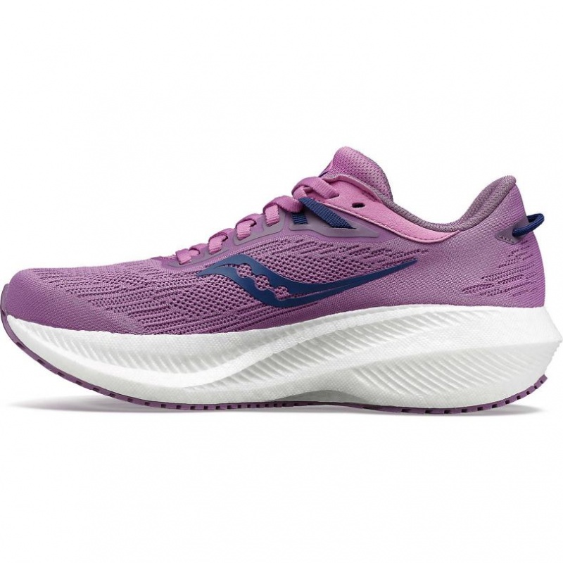 Women's Saucony Triumph 21 Running Shoes Purple | SOUTHAFRICA-ZOF