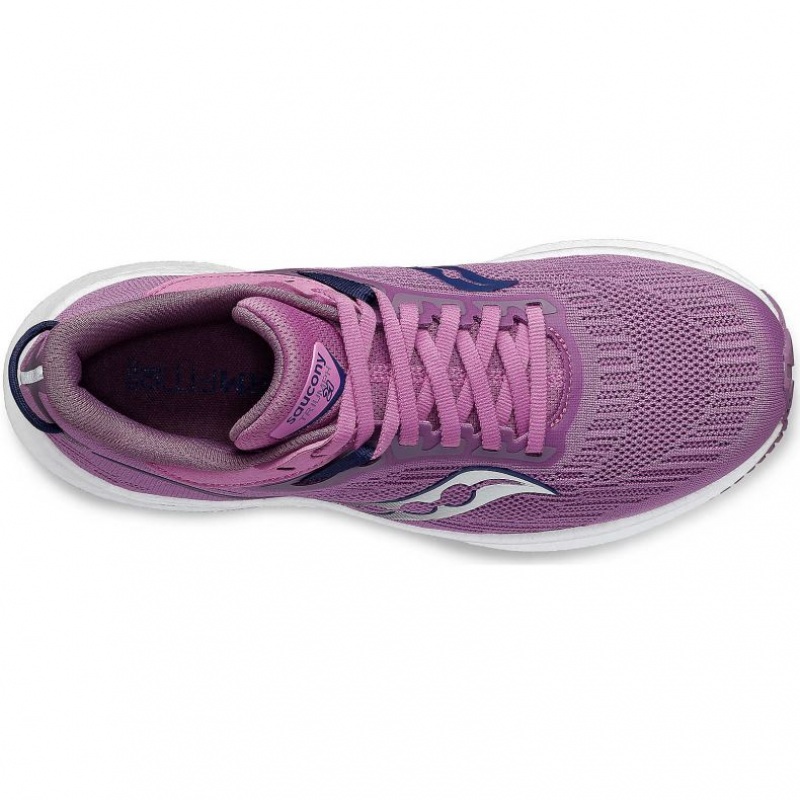 Women's Saucony Triumph 21 Running Shoes Purple | SOUTHAFRICA-ZOF