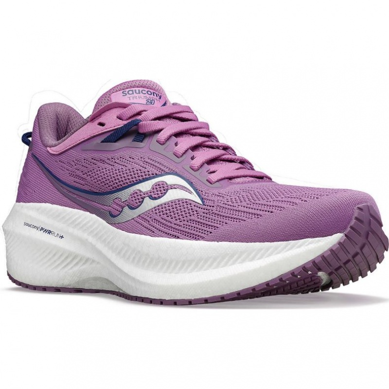 Women's Saucony Triumph 21 Running Shoes Purple | SOUTHAFRICA-ZOF