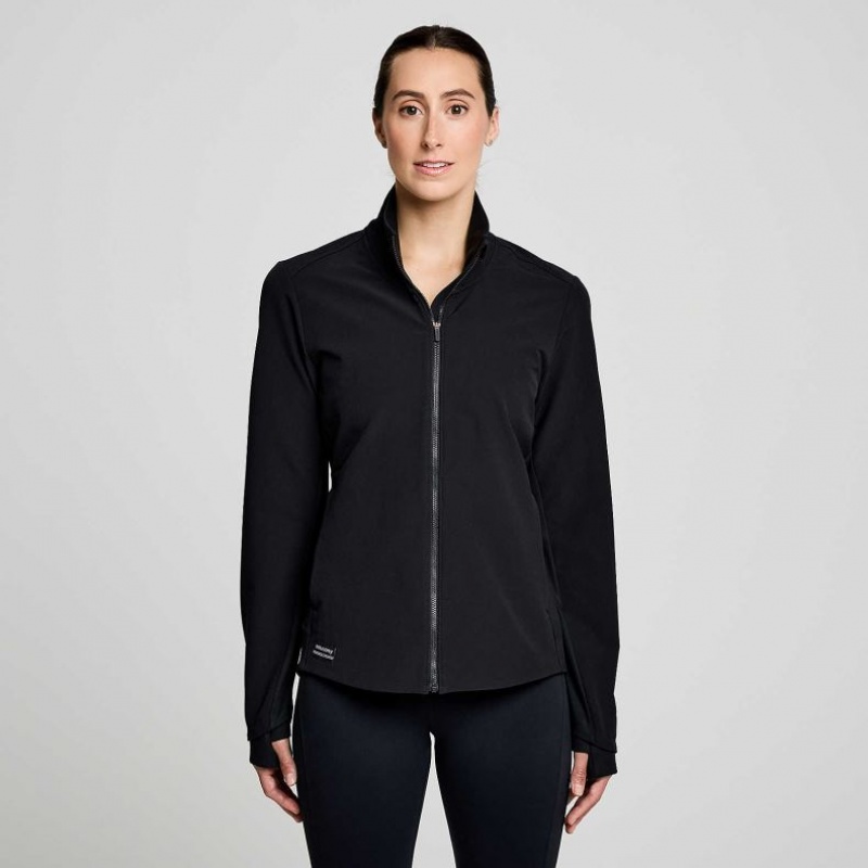 Women\'s Saucony Triumph Jacket Black | SOUTHAFRICA-RGX