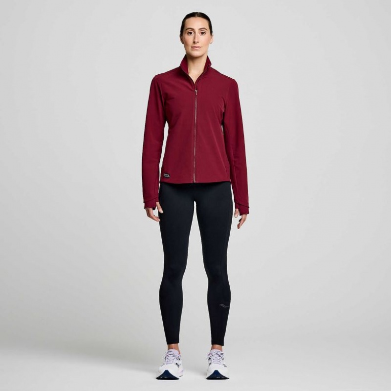 Women's Saucony Triumph Jacket Burgundy | SOUTHAFRICA-DUS