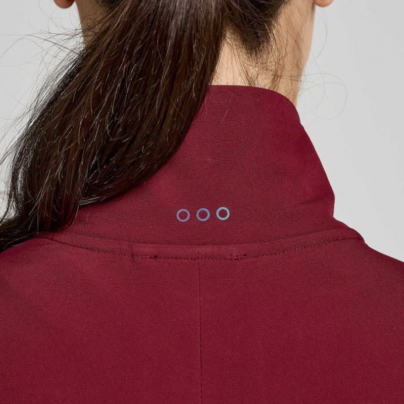 Women's Saucony Triumph Jacket Burgundy | SOUTHAFRICA-DUS