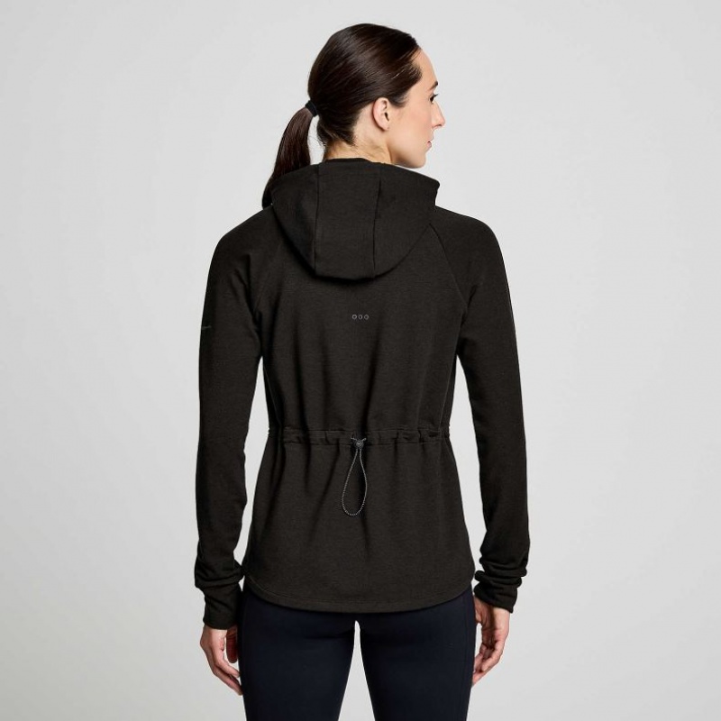 Women's Saucony Triumph Tunic Hoodie Black | SOUTHAFRICA-PVT