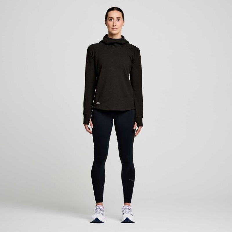 Women's Saucony Triumph Tunic Hoodie Black | SOUTHAFRICA-PVT